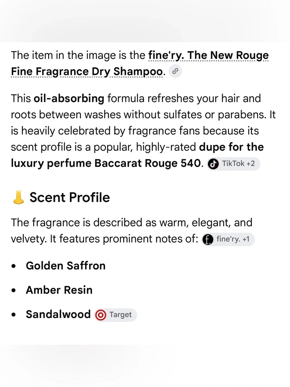 fine’ry fragranced dry shampoo 5/$25